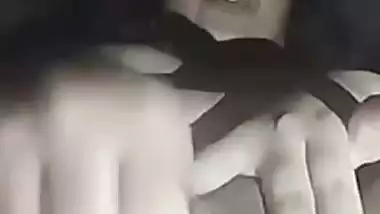 Big brinjal piercing pussy of horny desi girlfriend